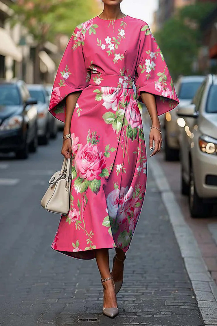 Robe élégante imprimée pour femmes