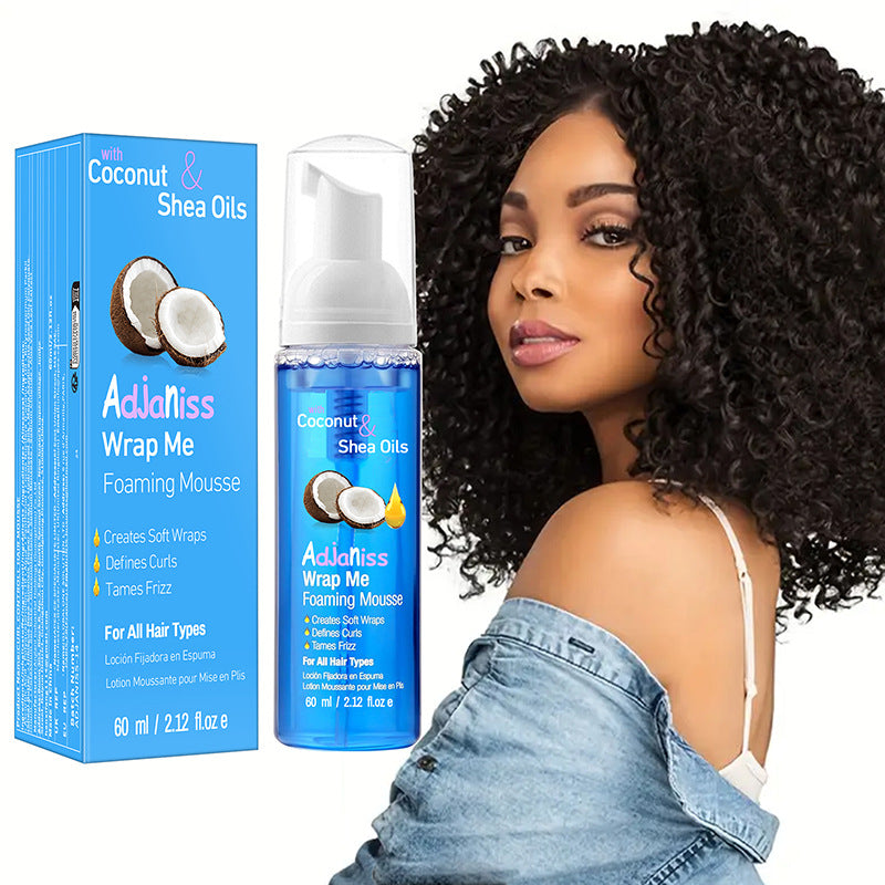 Huile de noix de coco anti-frisottis et coiffante pour le soin de soi