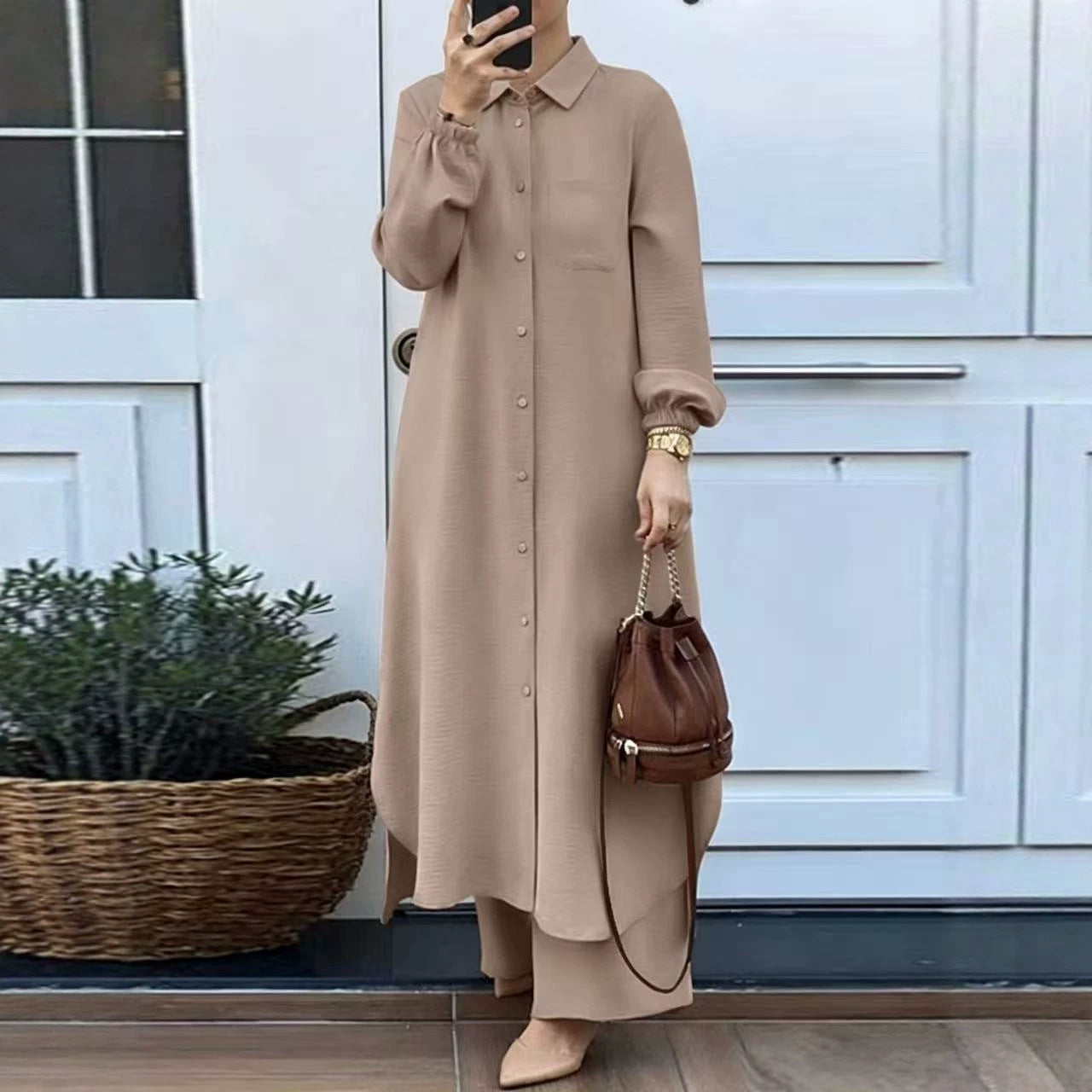 Ensemble chemise et pantalon pour femmes