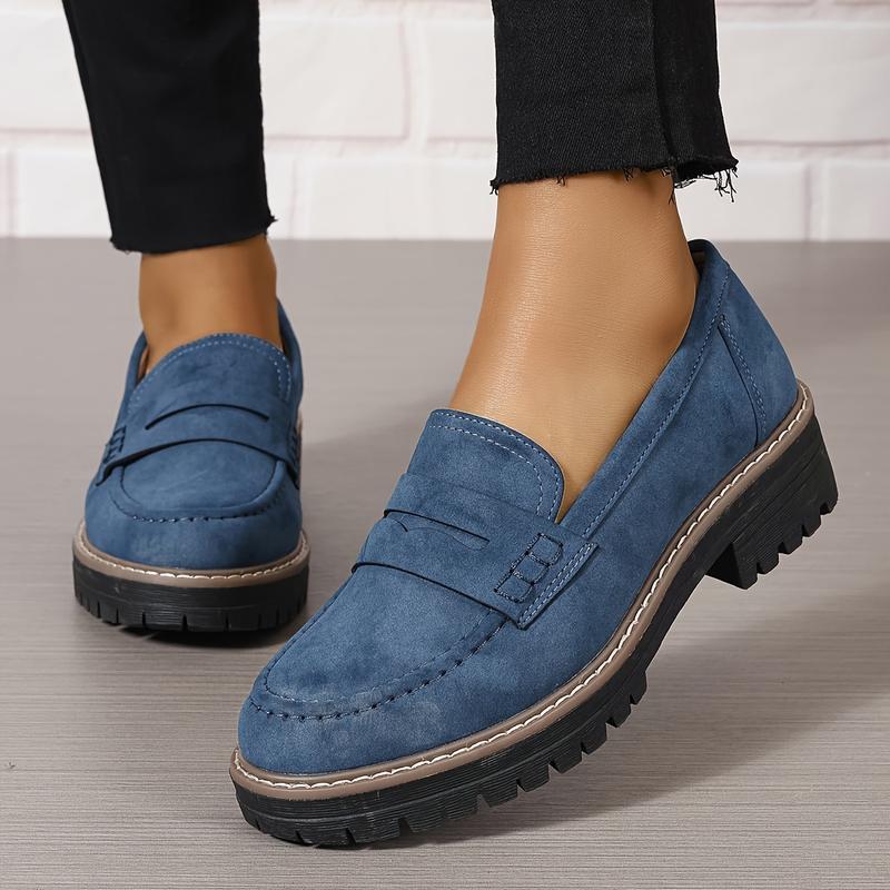 Mocassins rétro épais pour femmes