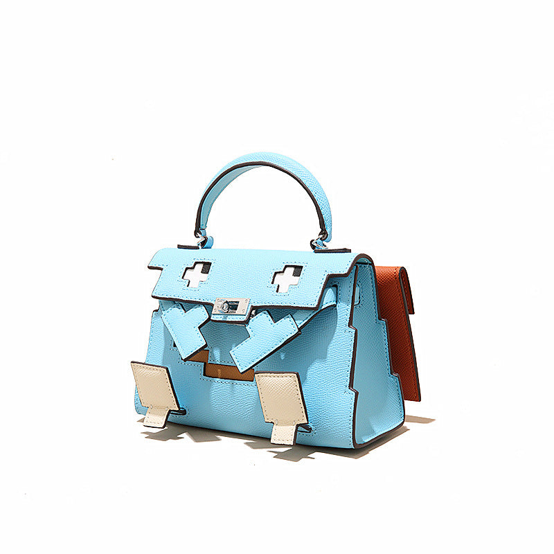Sac à main élégant en cuir Mosaic Doll