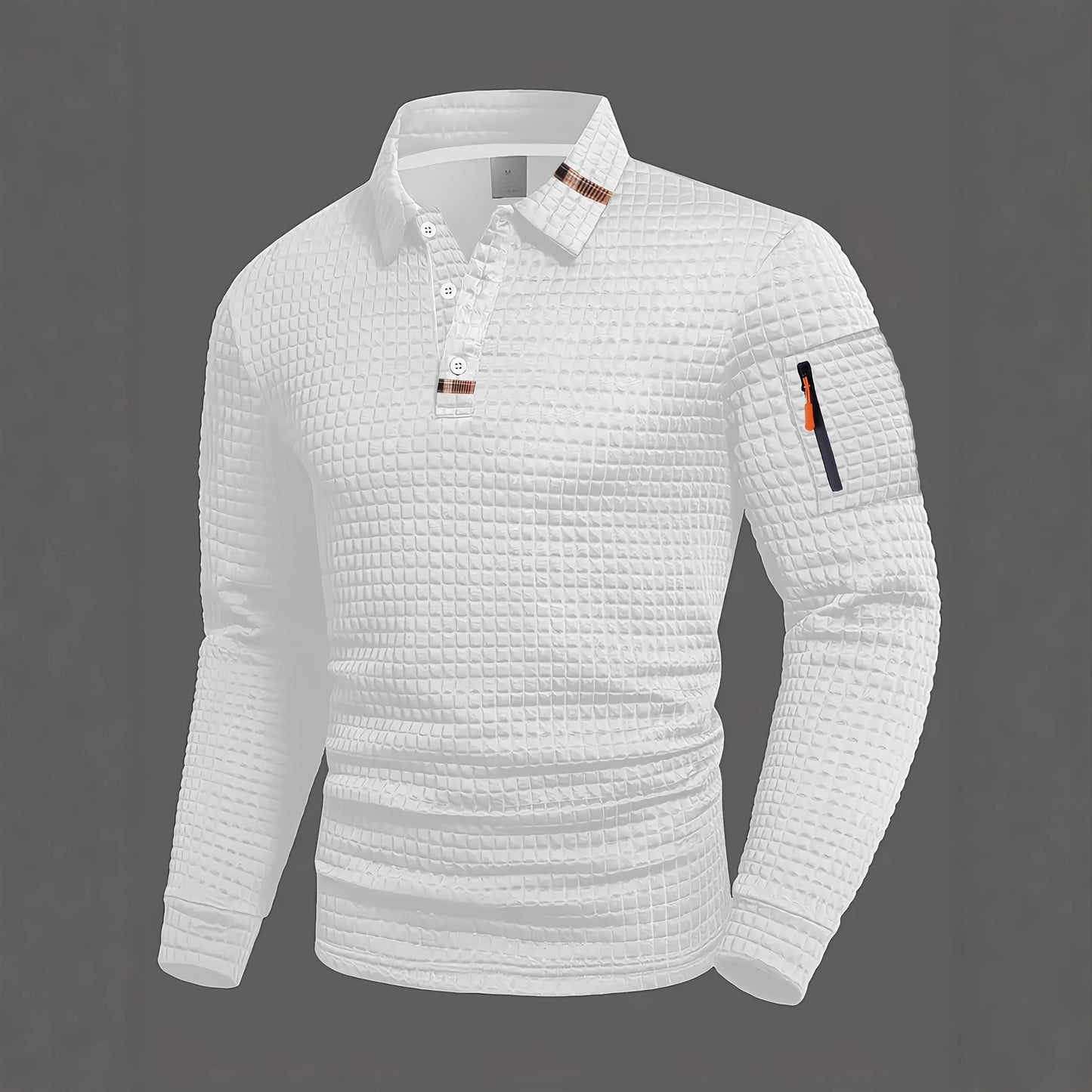 Polo patchwork en damier pour hommes