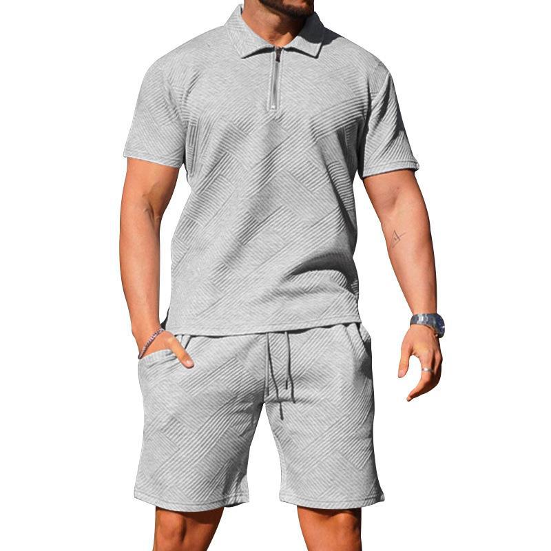 Polo et short texturés pour homme