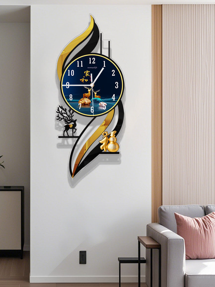 Horloge murale en quartz silencieuse style nordique