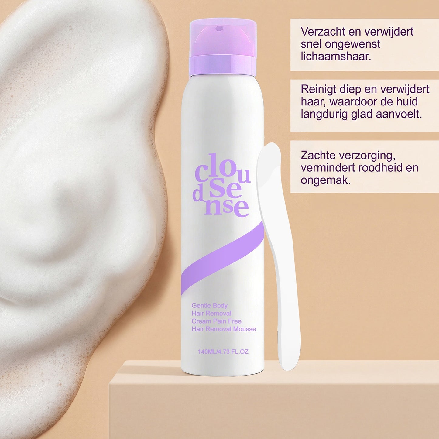 Mousse Spray Douceur pour l'Épilation