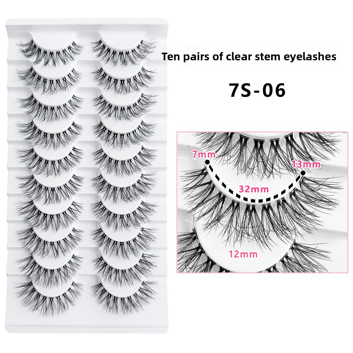 Faux cils 10 paires effet naturel