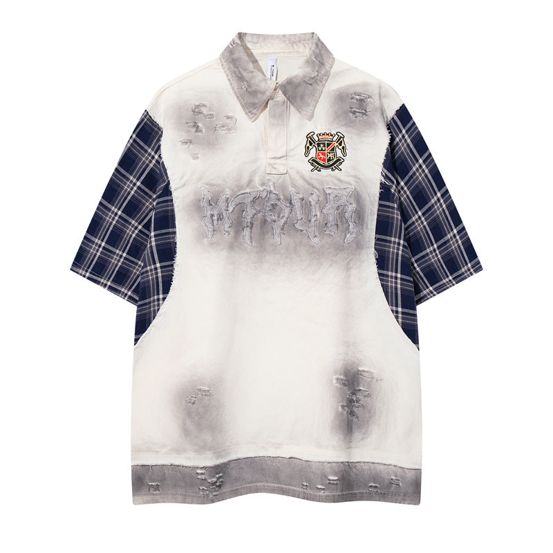 T-shirt en coton à manches courtes pour homme style streetwear