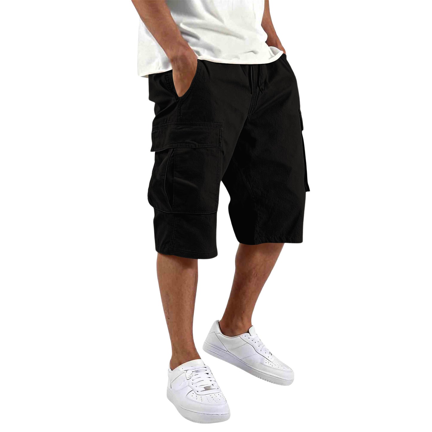 Shorts Cargo pour Hommes Sport Décontracté Multi Poches