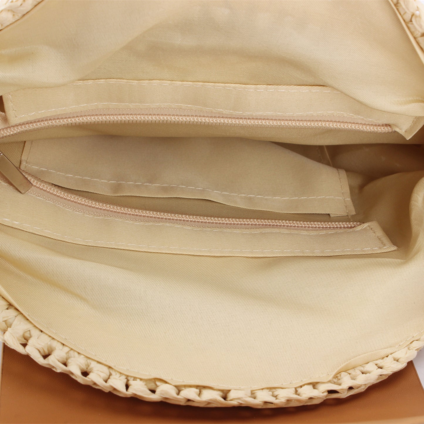 Sac bandoulière rond bohème tissé