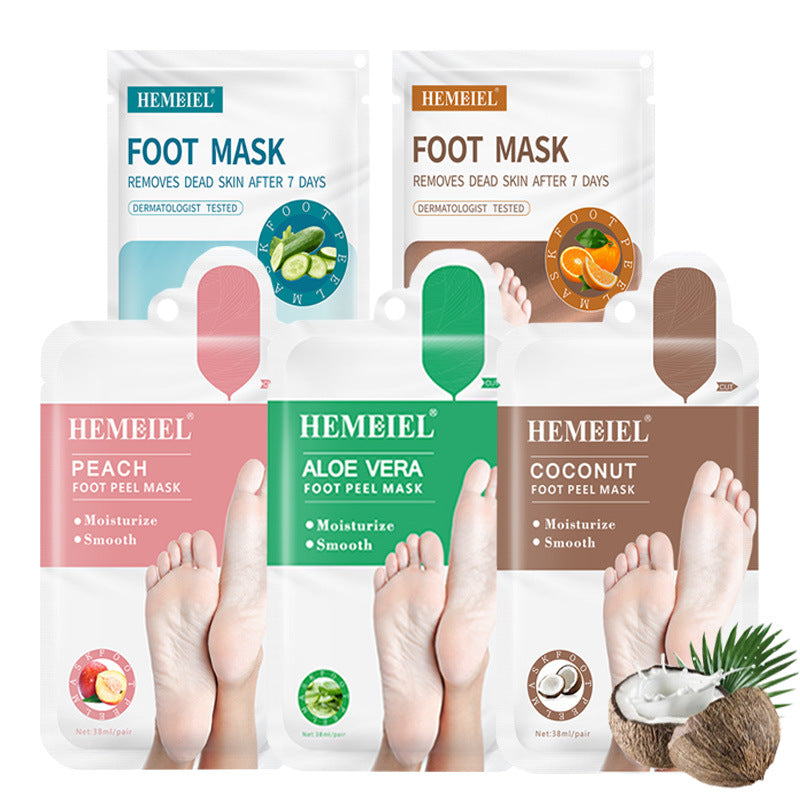 Masque exfoliant hydratant pour les pieds, éliminant les peaux mortes