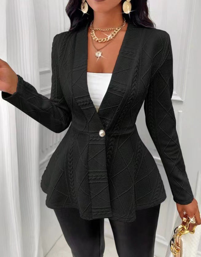Manteau jacquard pour femmes