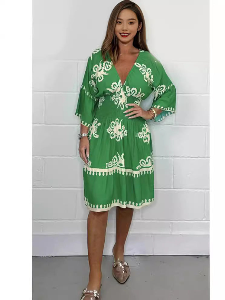 Robe imprimée pour femmes