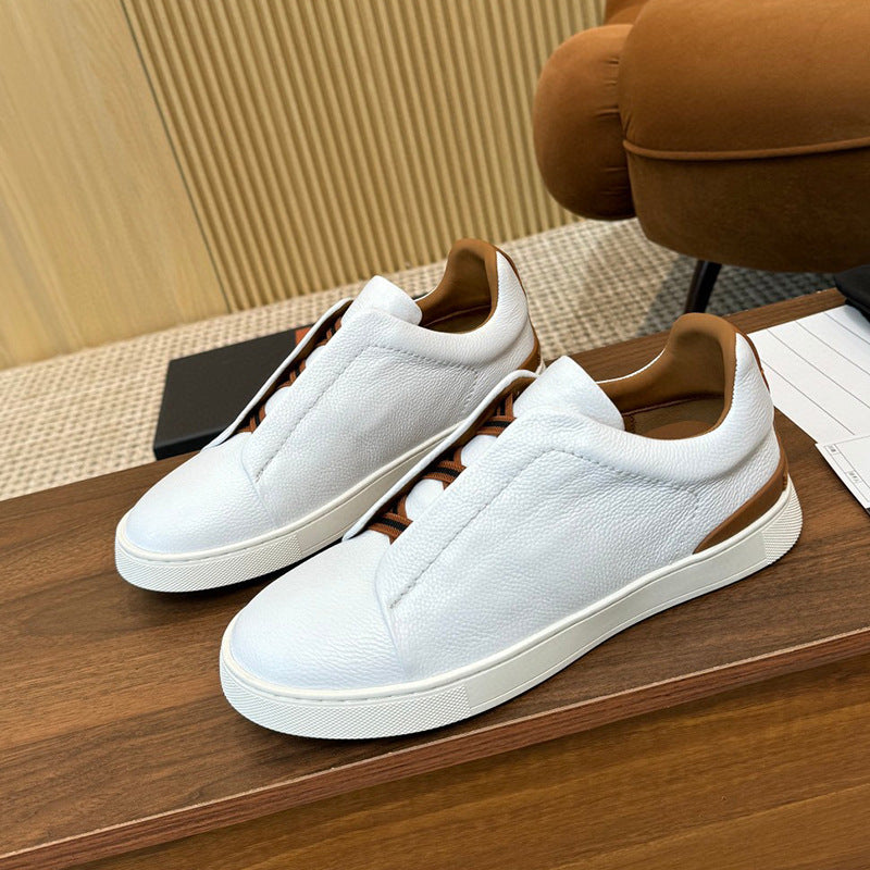 Chaussures décontractées à enfiler pour hommes avec bande élastique