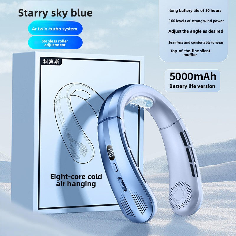 Ventilateur de cou numérique portable USB