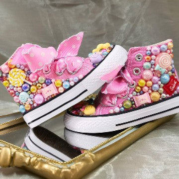 Chaussures montantes en toile pour enfants