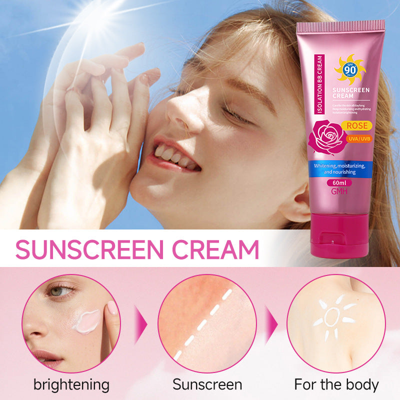 Crème BB solaire multi-effets à la rose