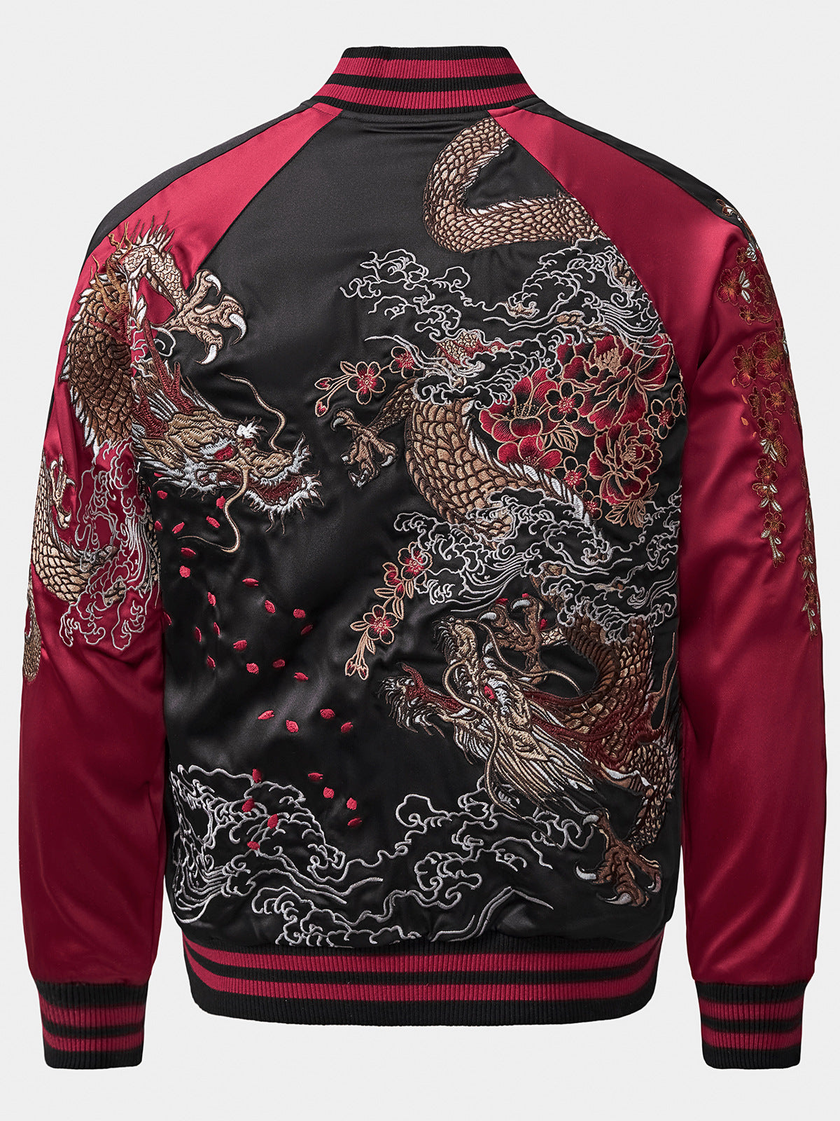 Veste pour homme avec broderie dragon de style chinois