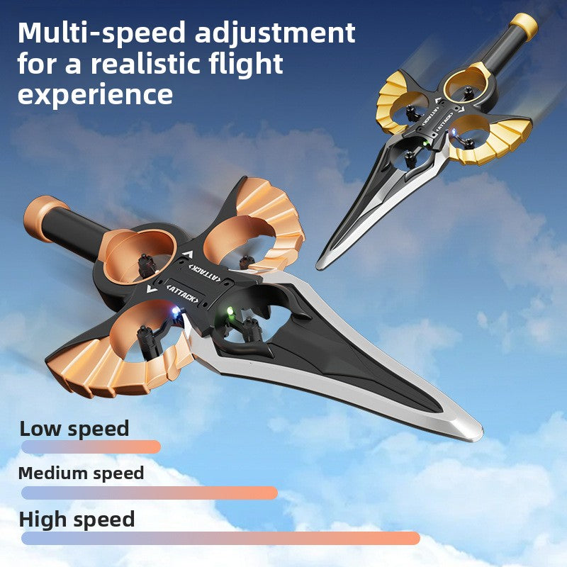 Jouet Épée Volante Télécommandée en Mousse avec Montre/Manette