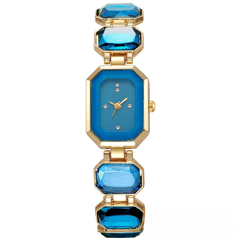 Montre carrée en quartz cristal