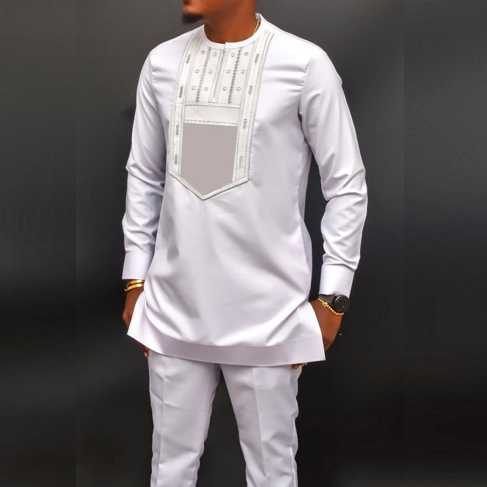 costume pour hommes brodé
