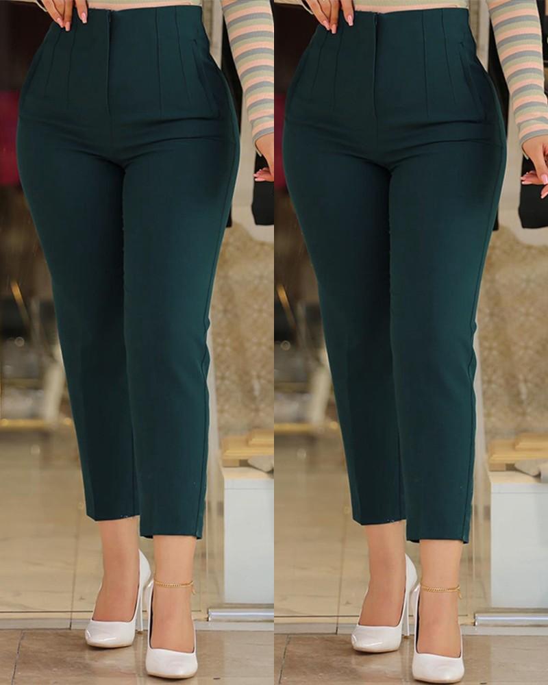 Habit :Pantalon court décontracté pour femme