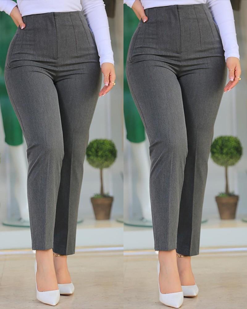 Habit :Pantalon court décontracté pour femme
