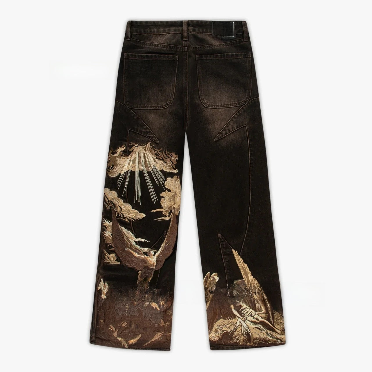 Pantalon droit style mop