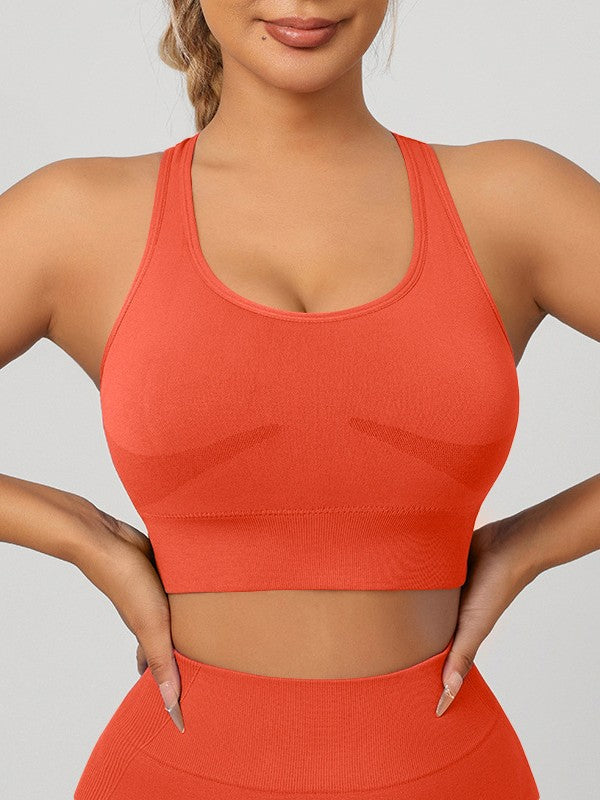 Ensemble soutien-gorge de sport dos croisé et short