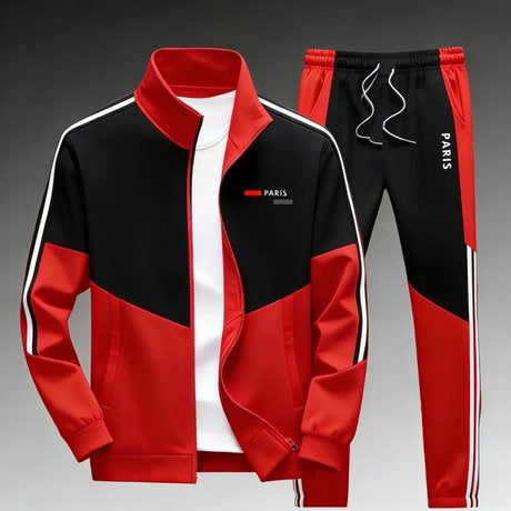 Ensemble Veste à Fermeture Éclair et Pantalon pour Hommes