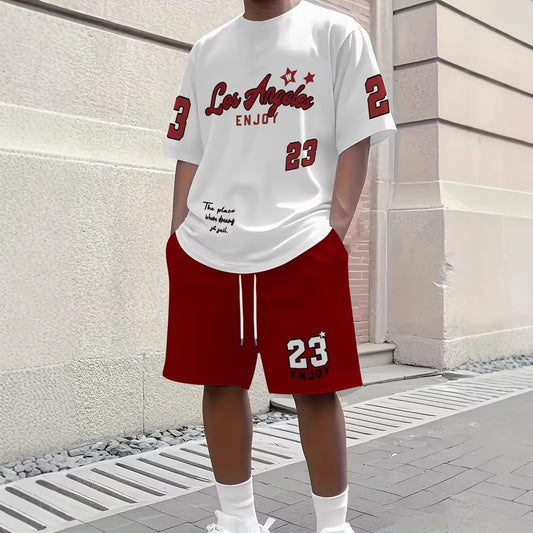 Ensemble short et manches courtes d'été pour homme