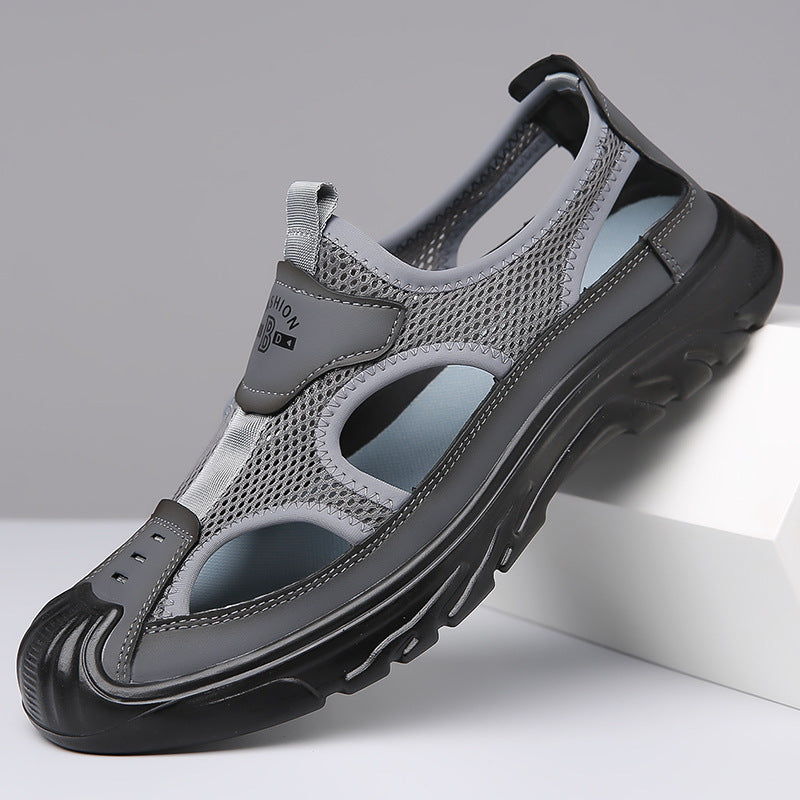 Sandales pour hommes à bout fermé et respirantes