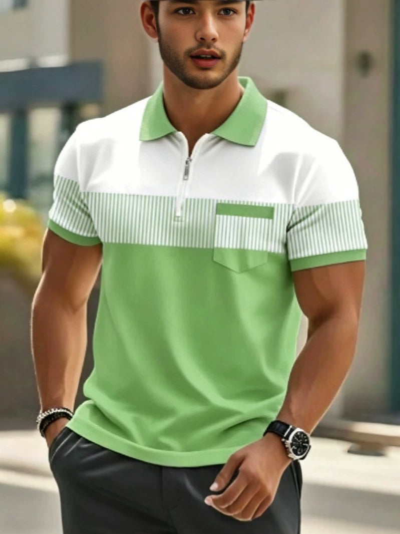 Polo homme imprimé numérique 3D