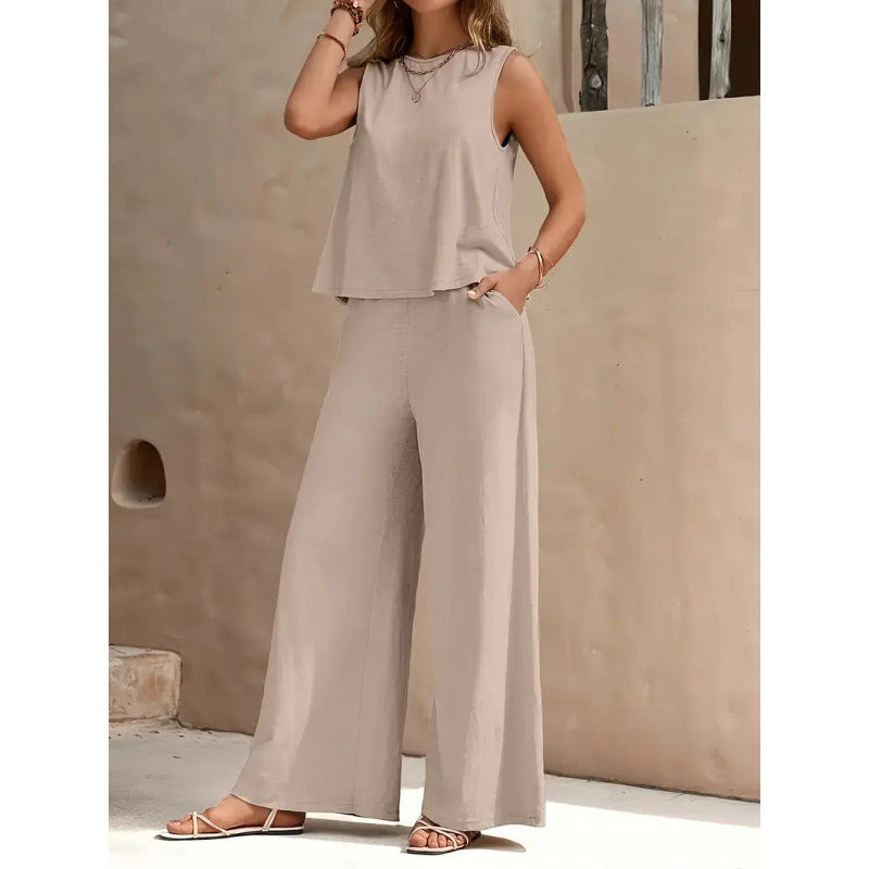 Ensemble pour femmes composé d'un gilet et d'un pantalon
