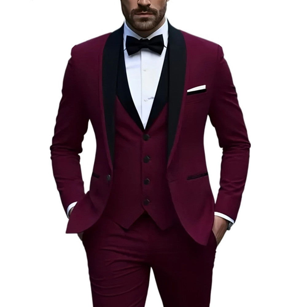 Costume slim pour homme, style business décontracté