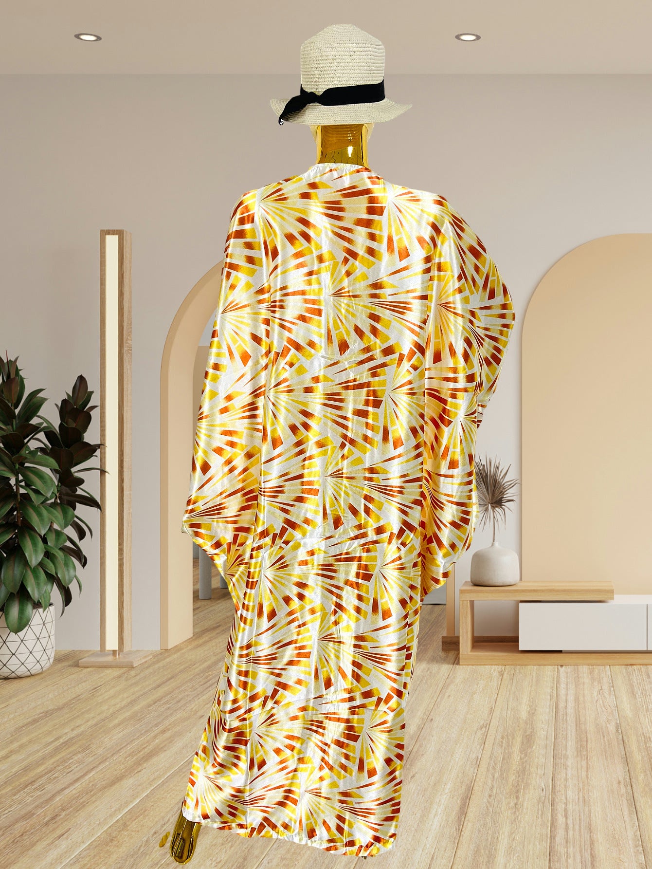 Habit :Robe patchwork à sequins et col en V