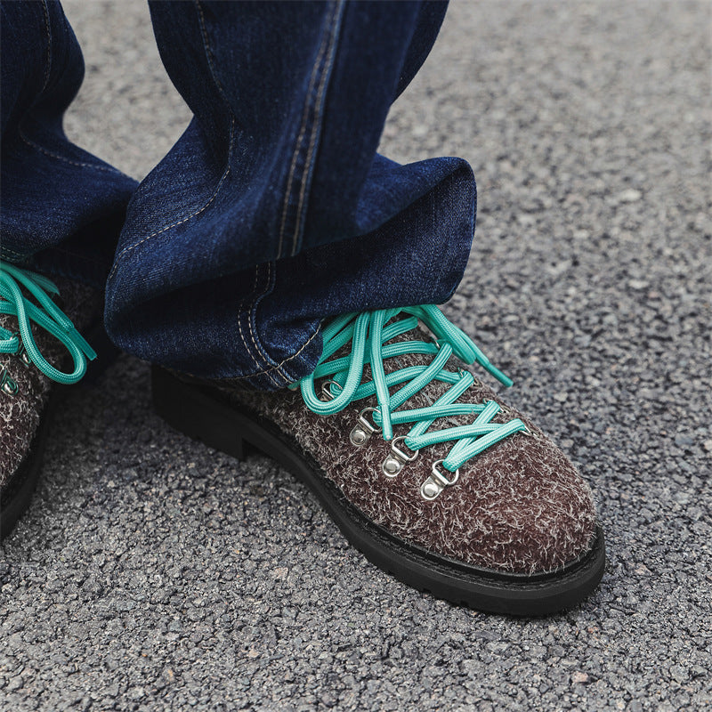 Chaussures décontractées rétro à semelle épaisse