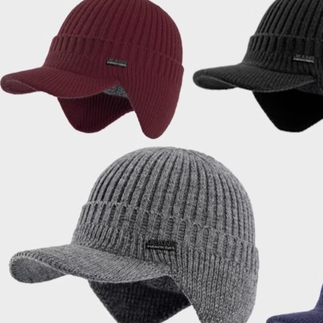 Casquette de baseball en laine doublée polaire