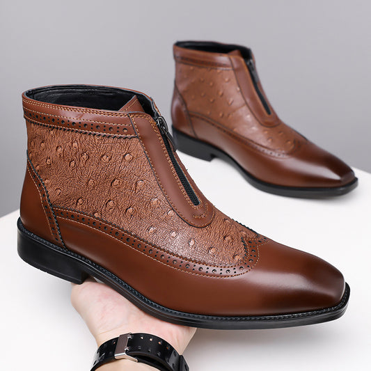 Chaussures pour hommes grande taille à bout pointu