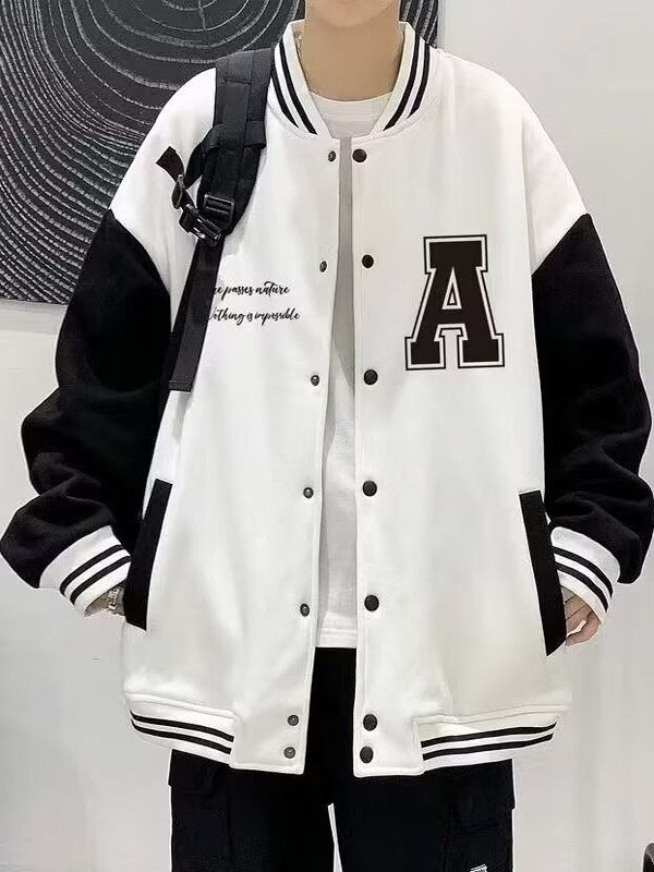 Veste de baseball style américain pour hommes