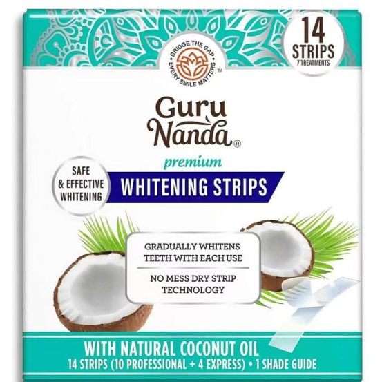 Bandes de blanchiment des dents � l'huile de coco