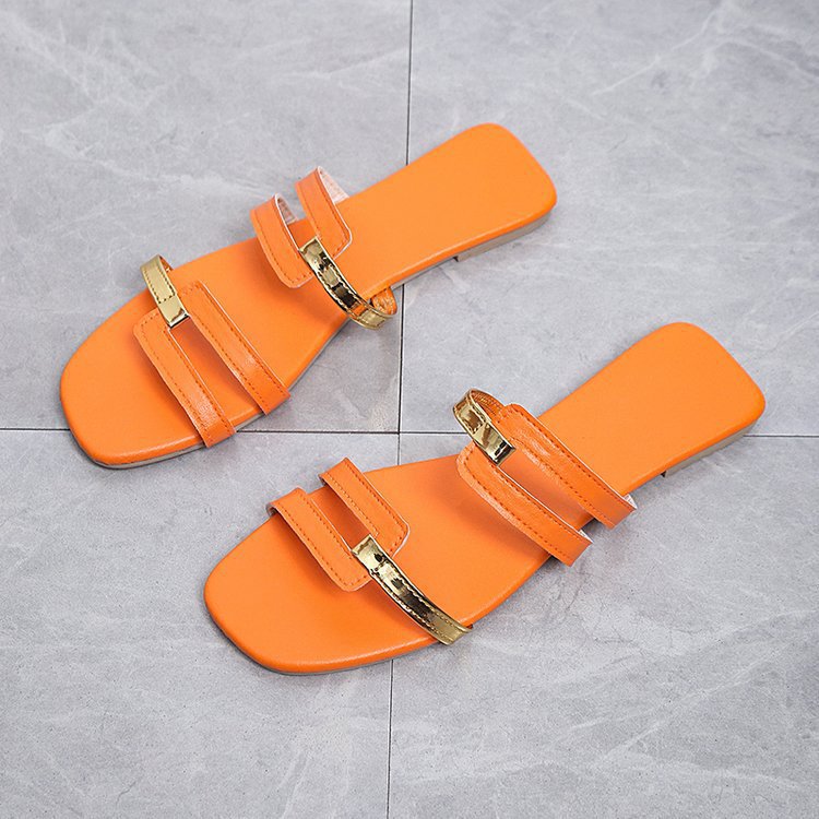 Chaussons plats à enfiler pour femmes
