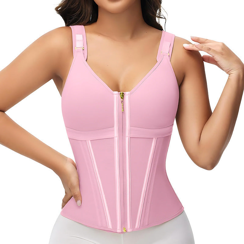 Body sculptant pour femmes avec fermeture éclair