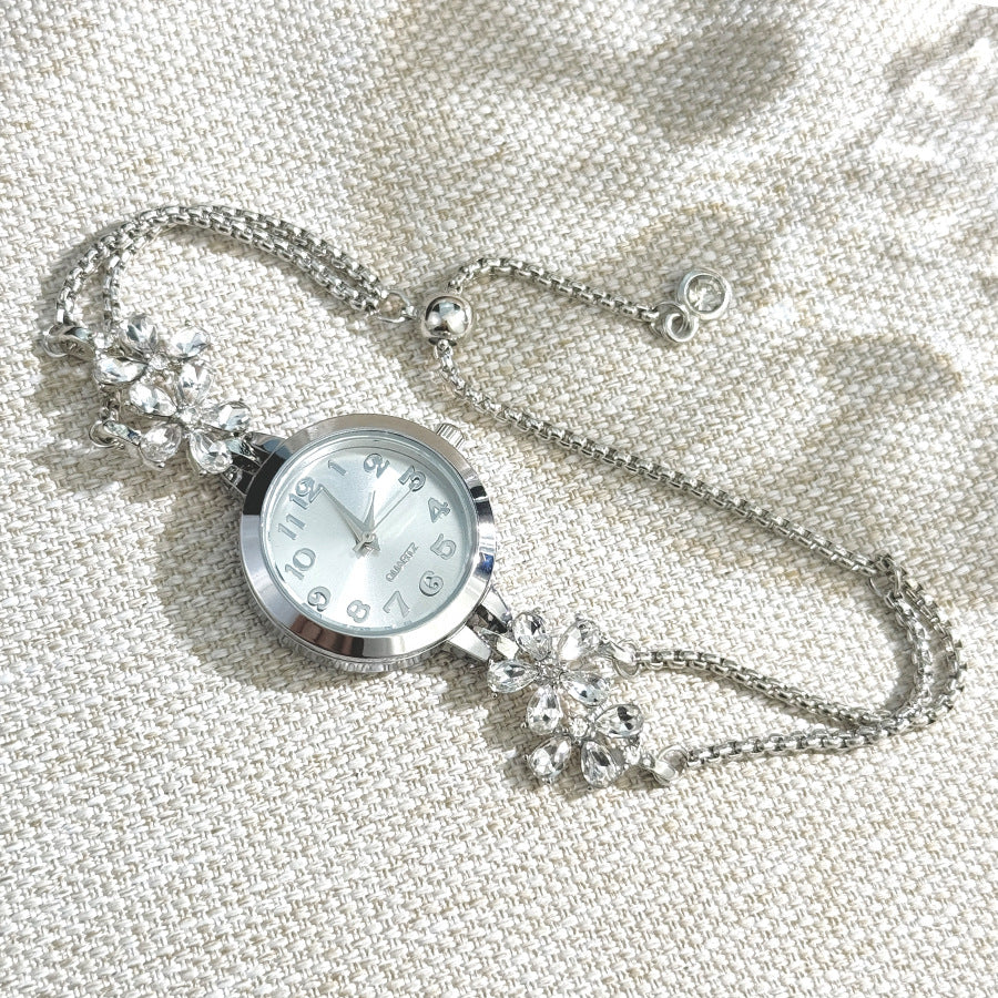 Montre Bracelet Extensible Fleur de Diamant