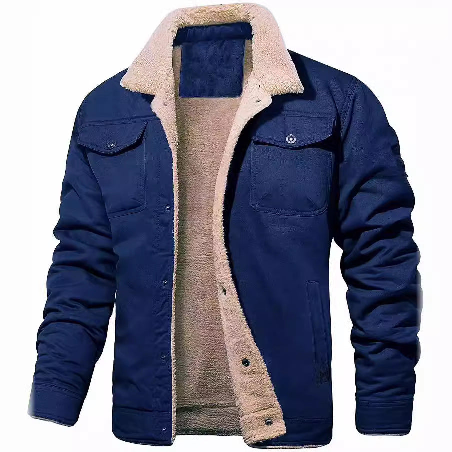 veste d'extérieur en coton doublée polaire