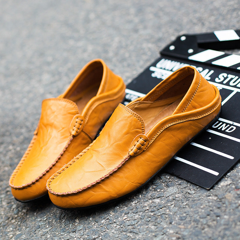 Chaussures de conduite en cuir pour hommes