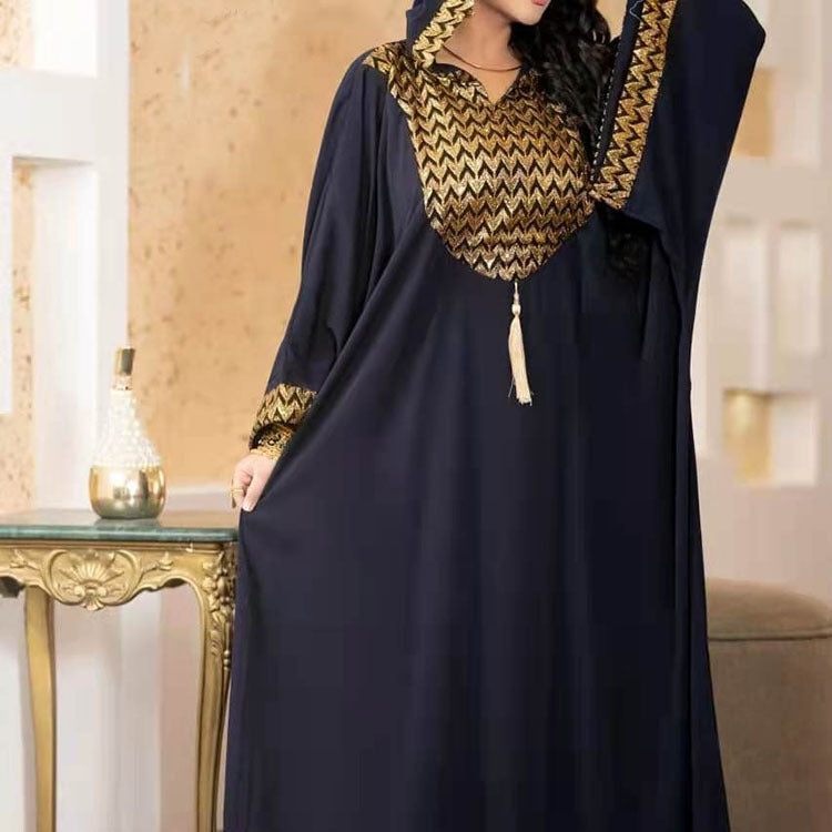 Habit :Robe élégante en maille pour femme, taille mi-haute