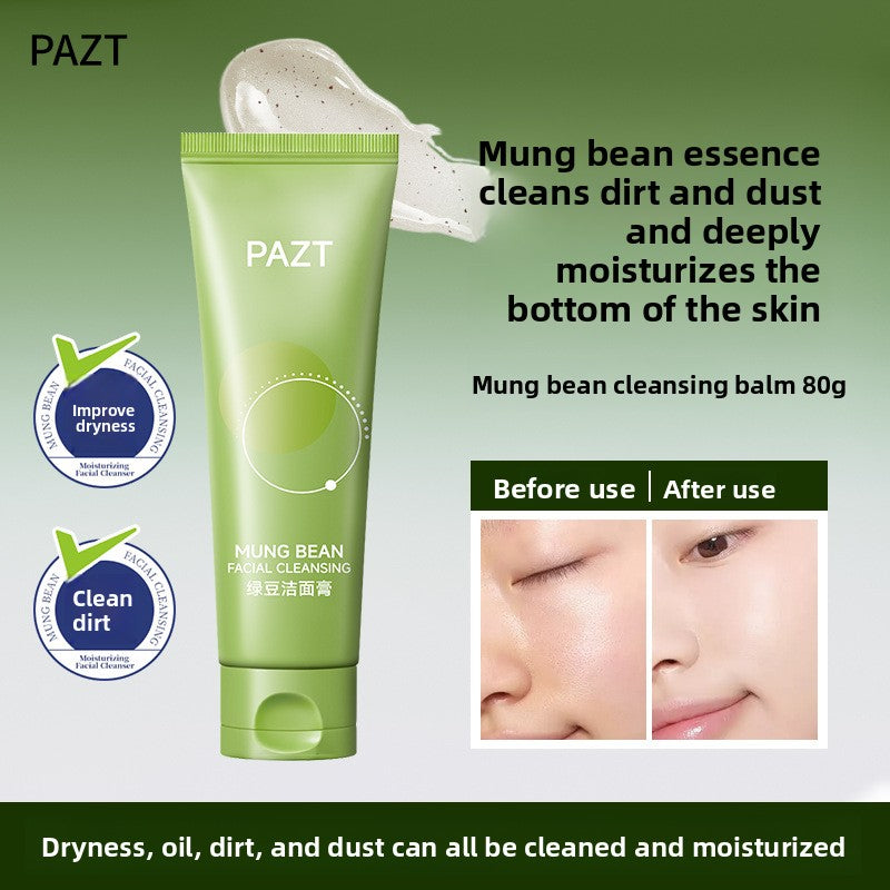 Nettoyant facial doux Pazt aux haricots mungo