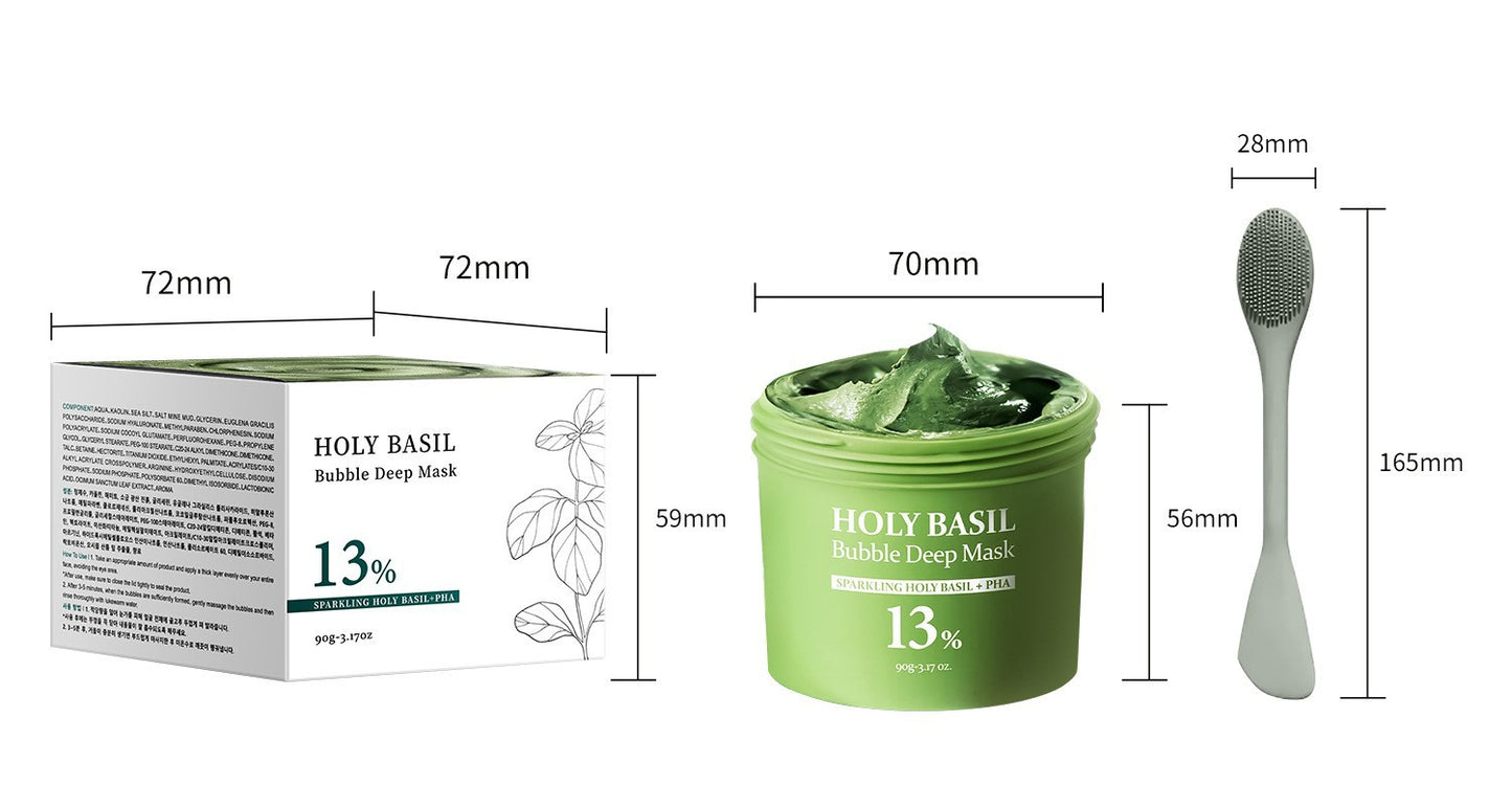 Masque purifiant en profondeur à la boue et aux bulles carbonatées