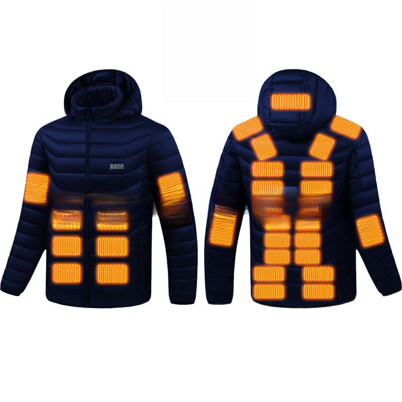Veste d'hiver chauffante électrique USB pour hommes et femmes
