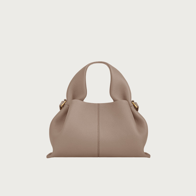 Sac bandoulière en cuir véritable à motif raviolis
